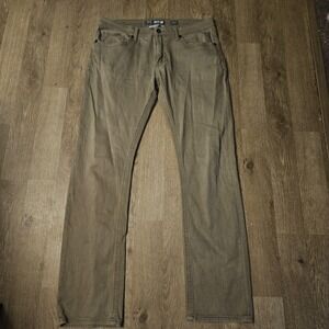BKE Jake Jeans Mens 38x34 Khaki Straight Leg Stretch Denim Pants Casual